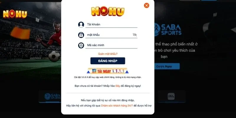 Hướng dẫn truy cập cổng game